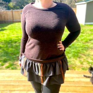 Cute Ruffle Hem Sweater